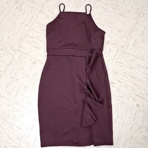 Dark Purple Bridesmaid Dress